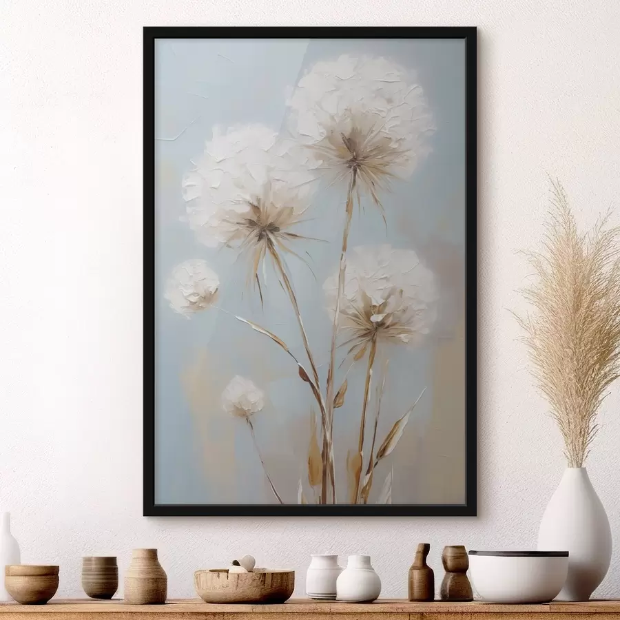 Papier peint Peinture imitant des pissenlits f49895