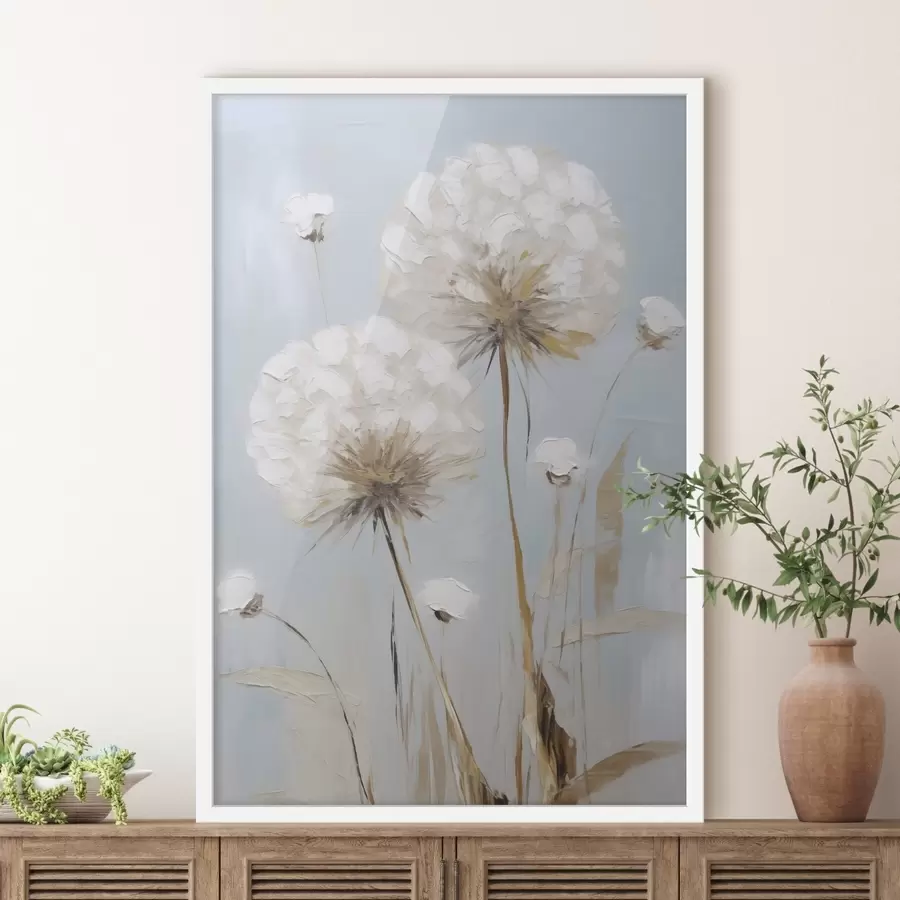 Papier peint Peinture imitant des pissenlits f49896