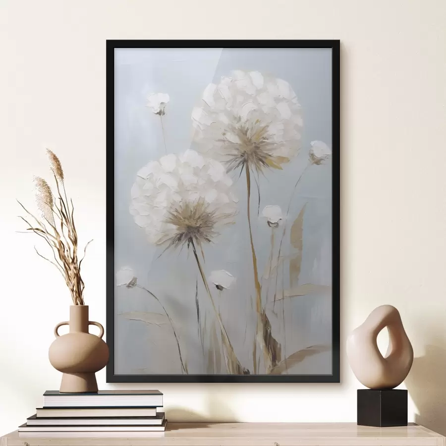 Papier peint Peinture imitant des pissenlits f49896