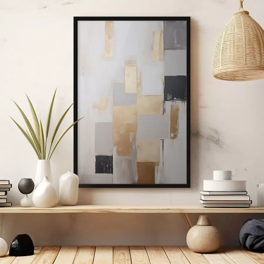 Papier peint Composition abstraite imitant la peinture f49898