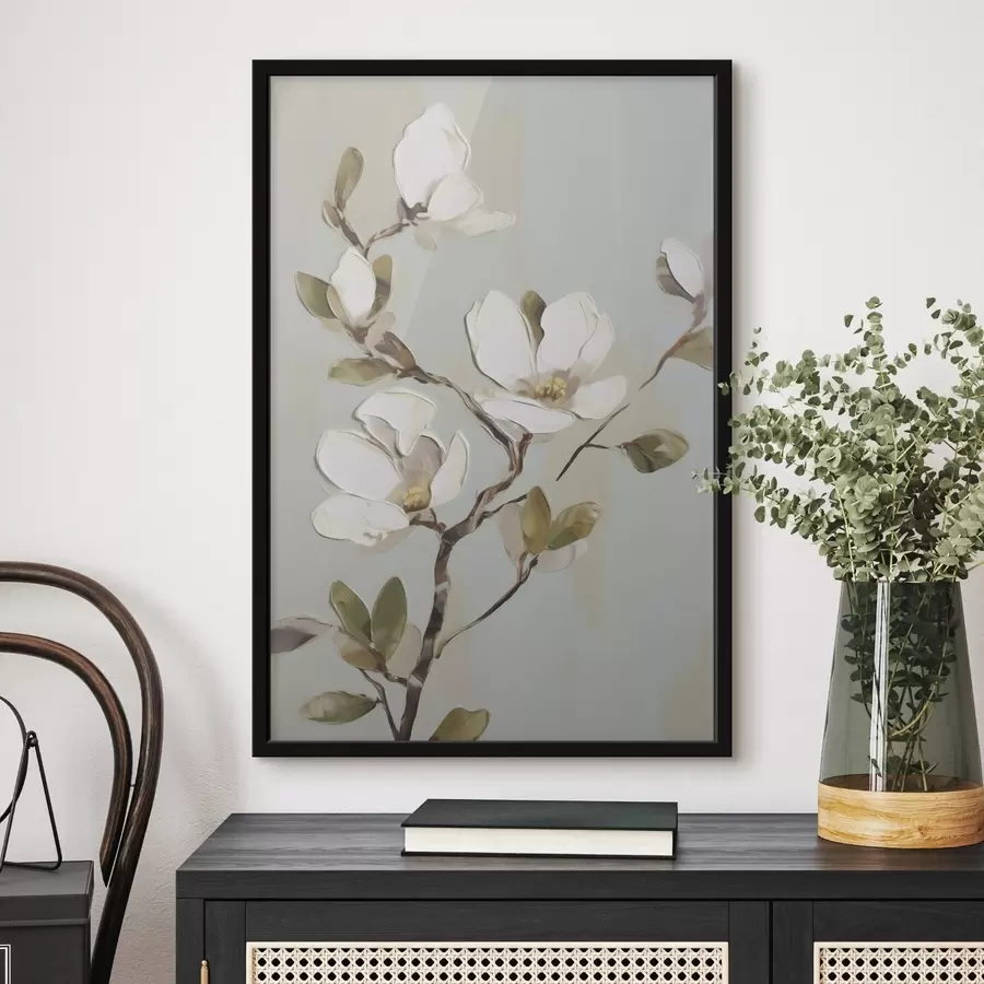 Papier peint Une branche fleurie, reproduction d'un tableau f49901