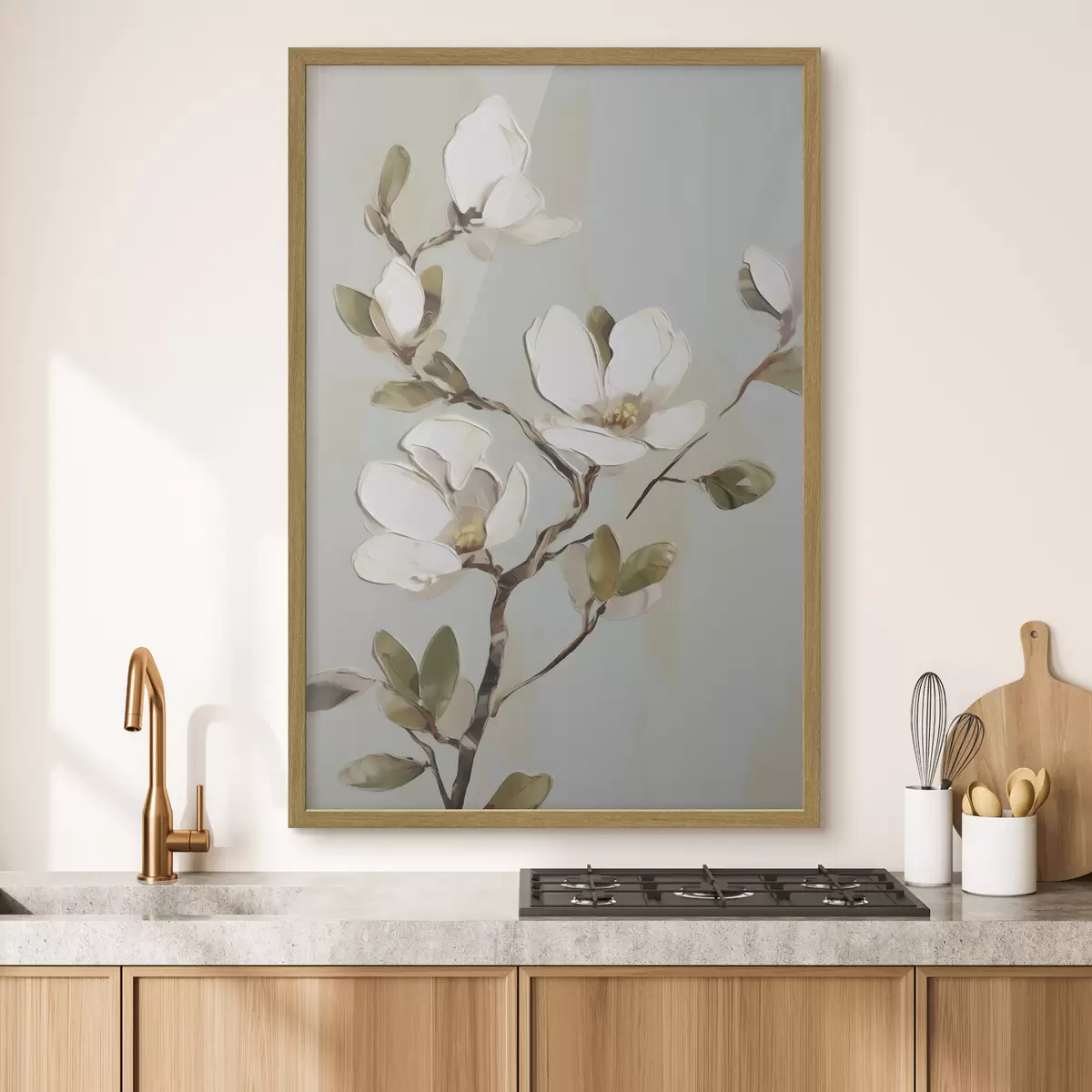 Poster Une branche fleurie, reproduction d'un tableau f49901
