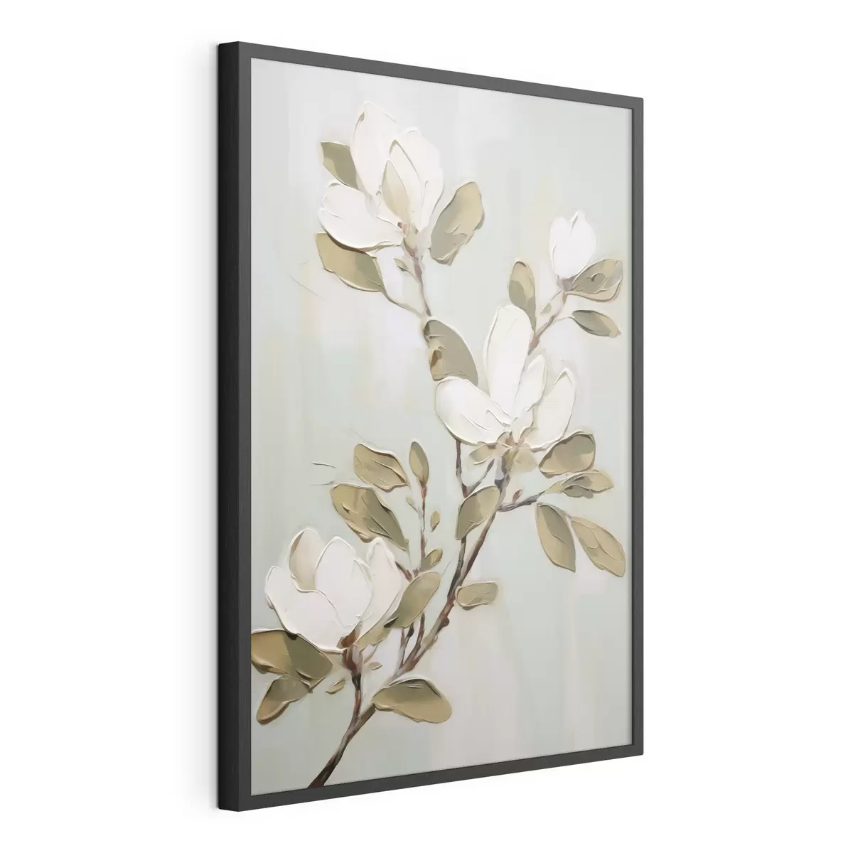 Poster Une branche de fleurs de magnolia, reproduction d'un tableau f49902