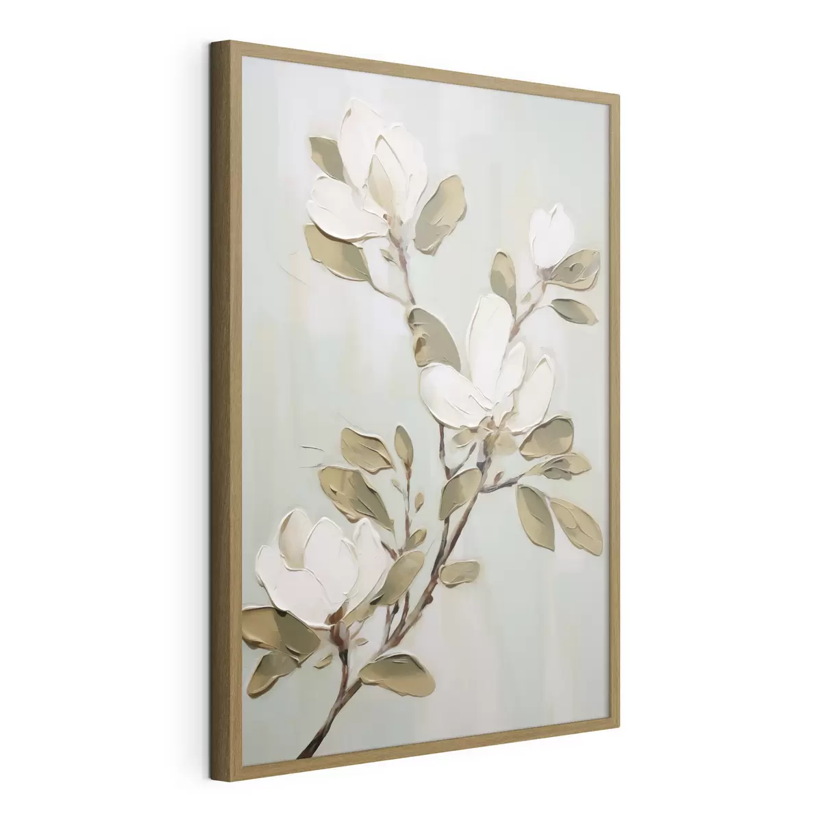 Poster Une branche de fleurs de magnolia, reproduction d'un tableau f49902