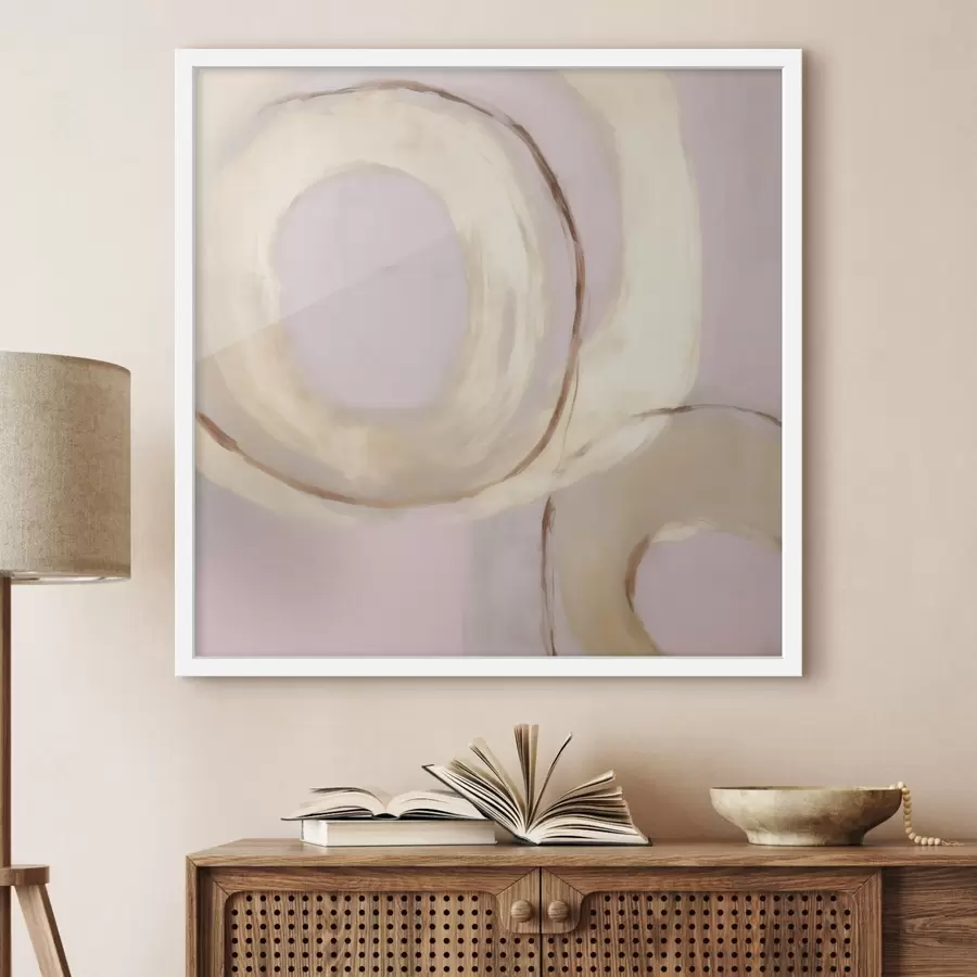 Papier peint Cercles abstraits, imitation de la peinture f49903