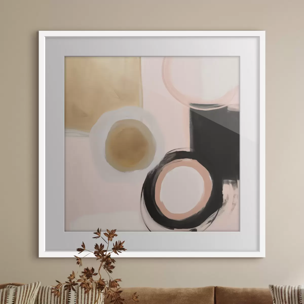 Poster Formes abstraites, imitation de la peinture f49904