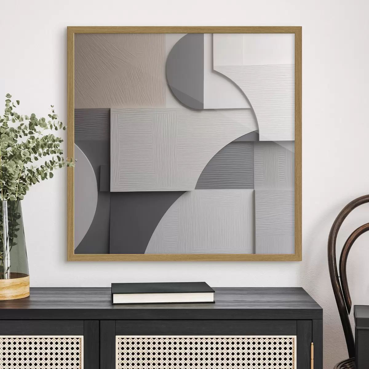 Poster Abstraction géométrique, illustration plate f49906