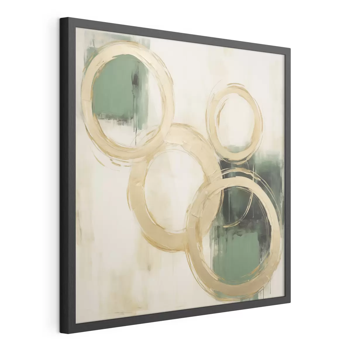 Poster Cercles abstraits, imitation de la peinture f49907