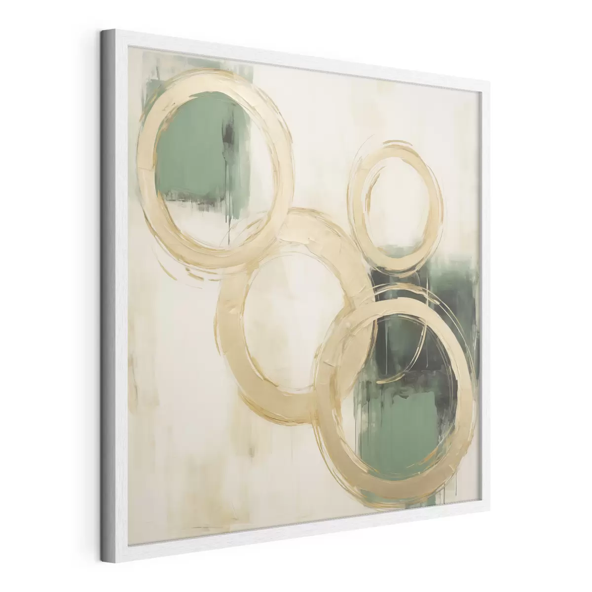 Poster Cercles abstraits, imitation de la peinture f49907