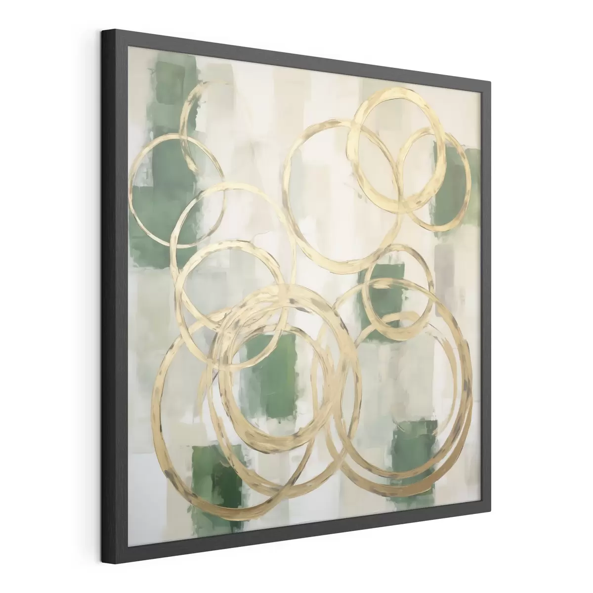 Poster Cercles abstraits, imitation de la peinture f49908