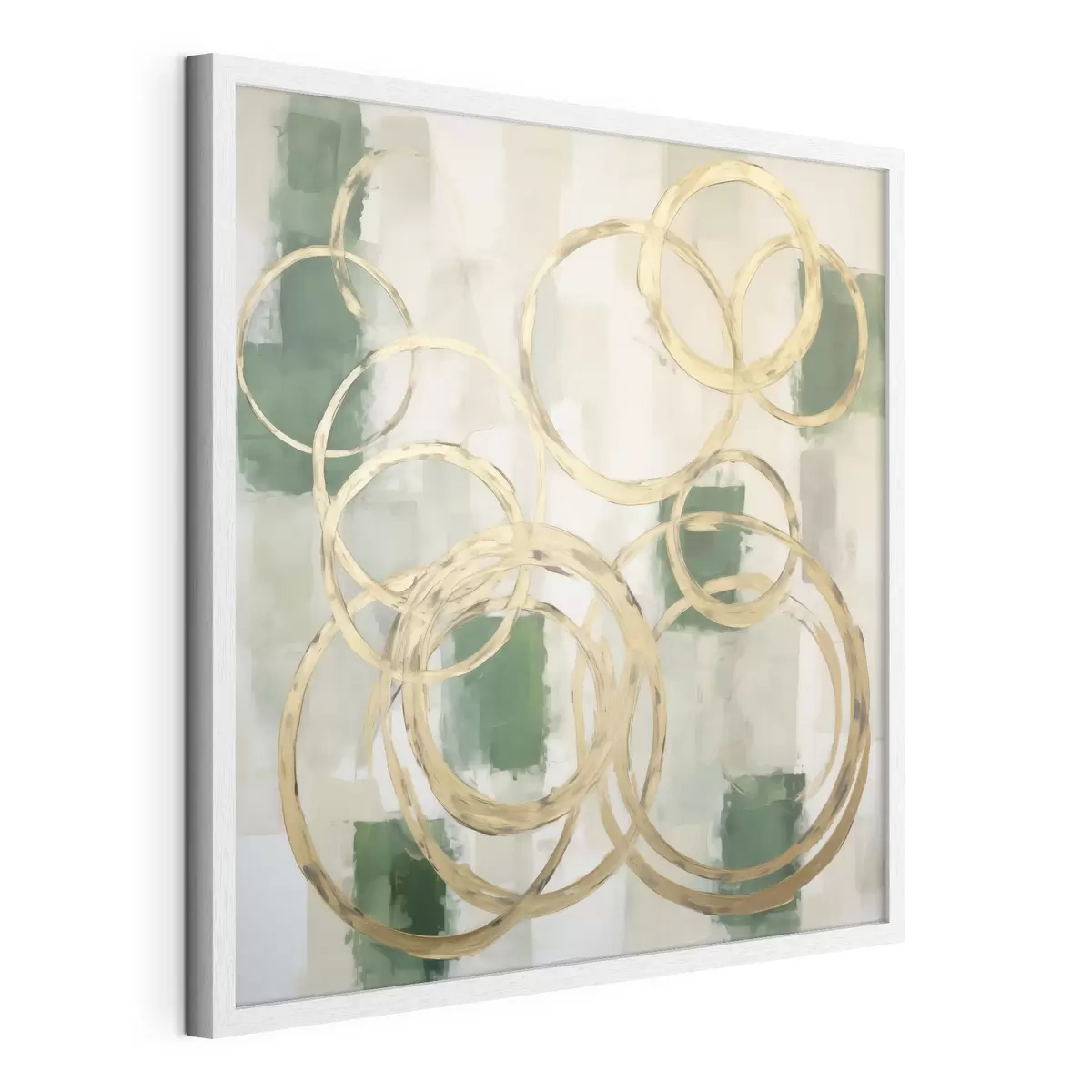 Poster Cercles abstraits, imitation de la peinture f49908