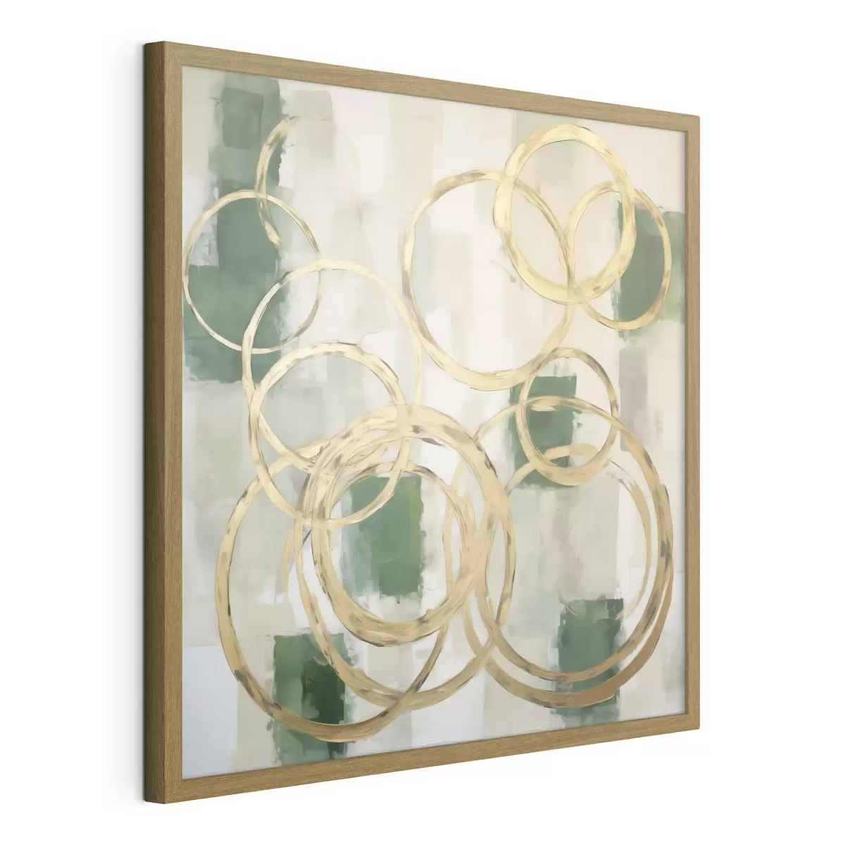 Poster Cercles abstraits, imitation de la peinture f49908