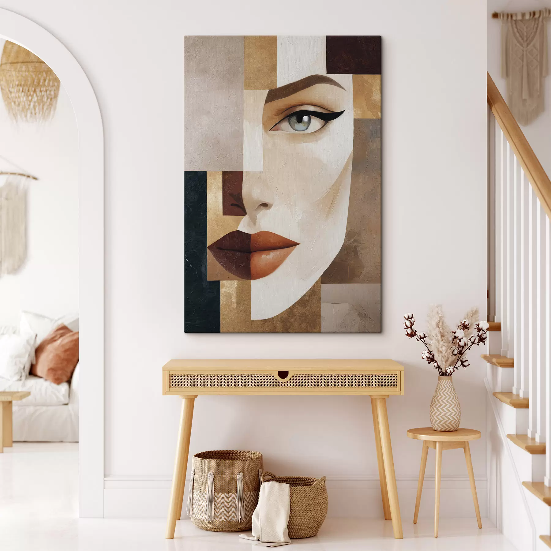 Tableau Un visage abstrait s49934