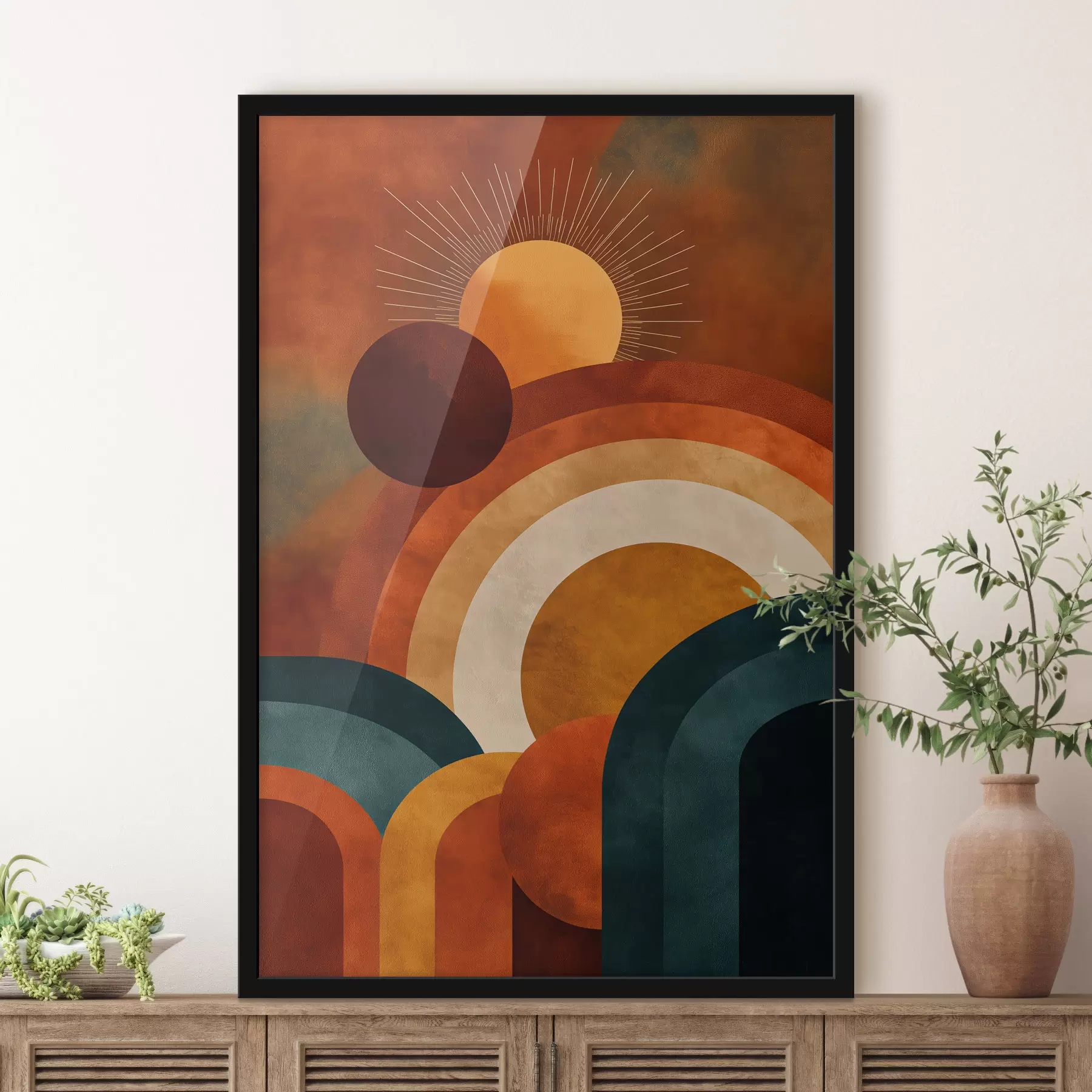 Papier peint La géométrie et le Soleil f49911