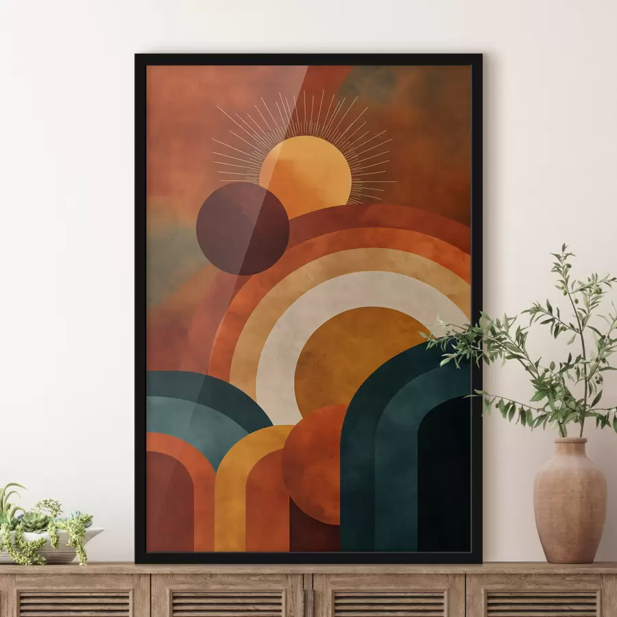 Papier peint La géométrie et le Soleil f49911
