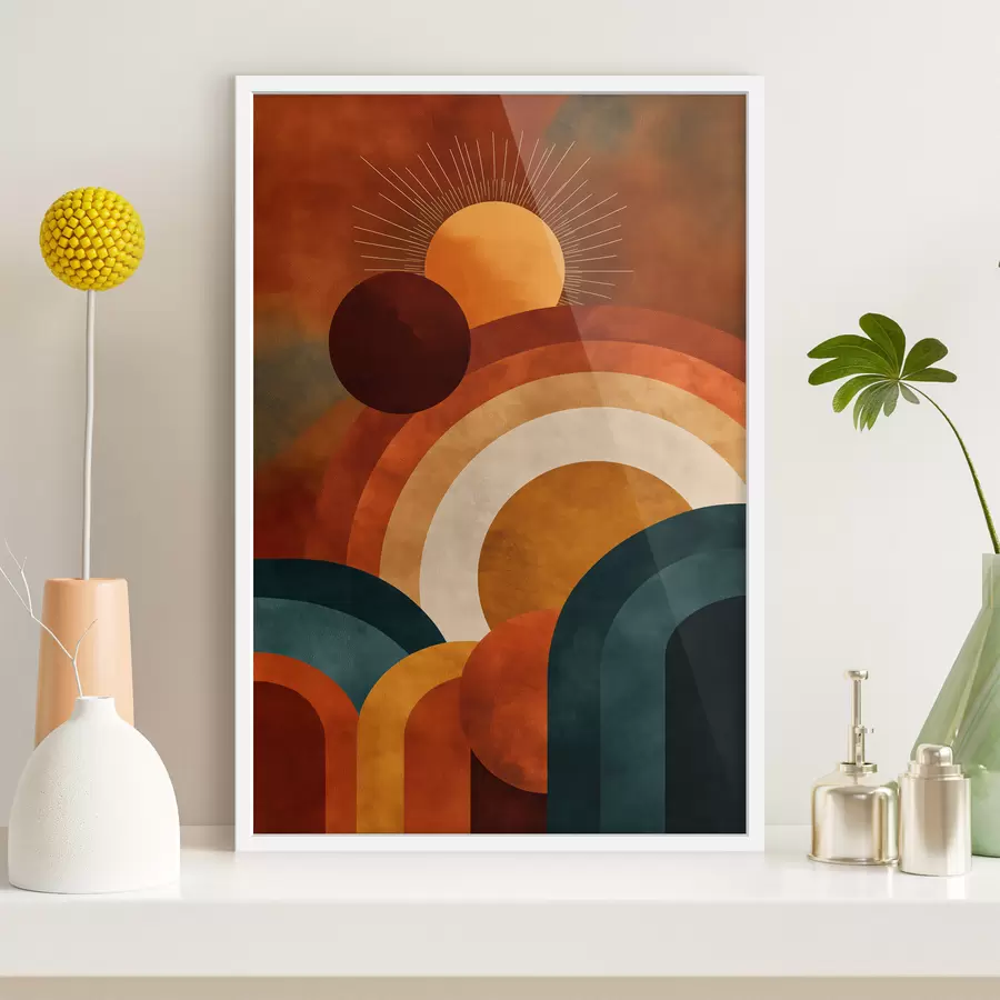 Papier peint La géométrie et le Soleil f49911