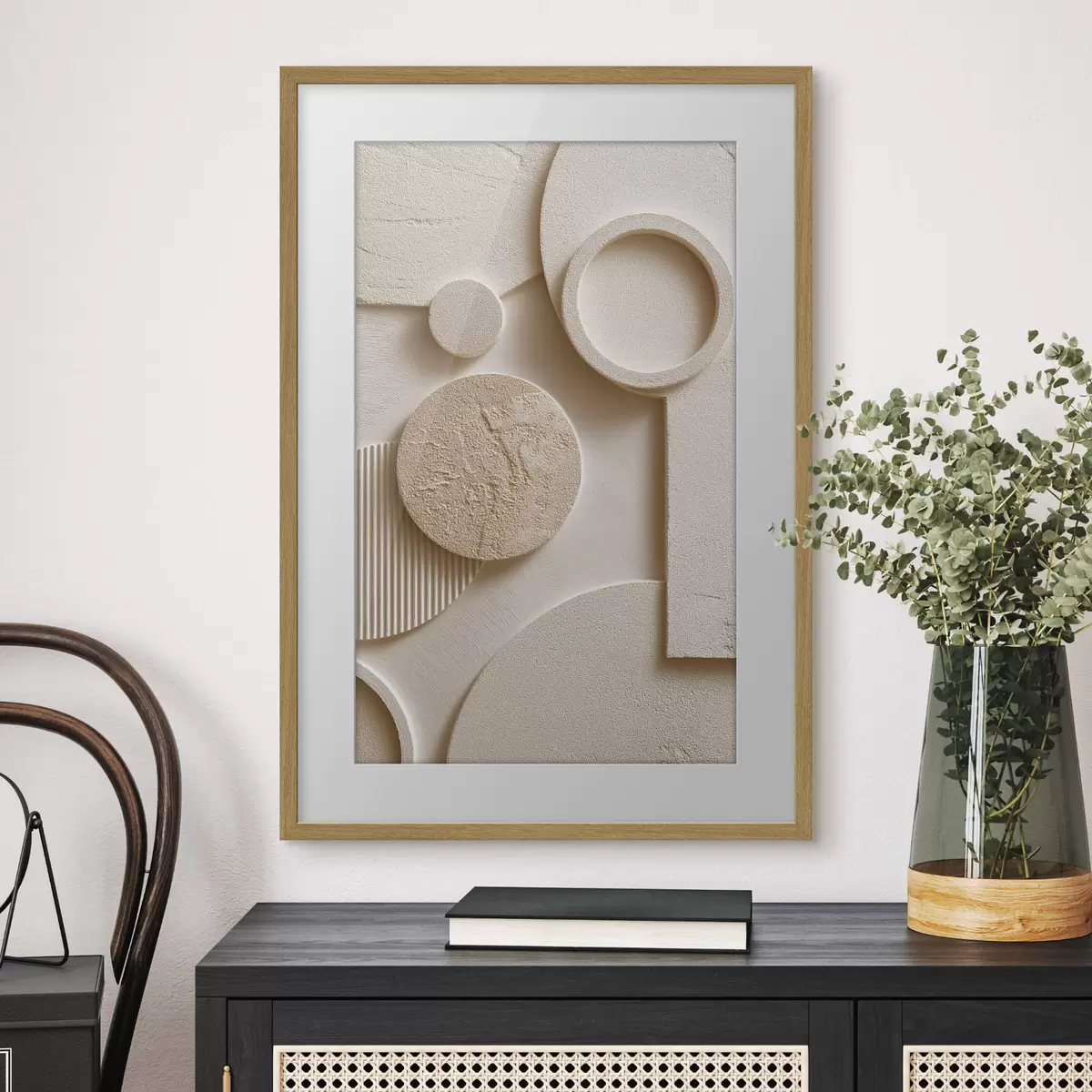 Poster Cercles en relief f49917