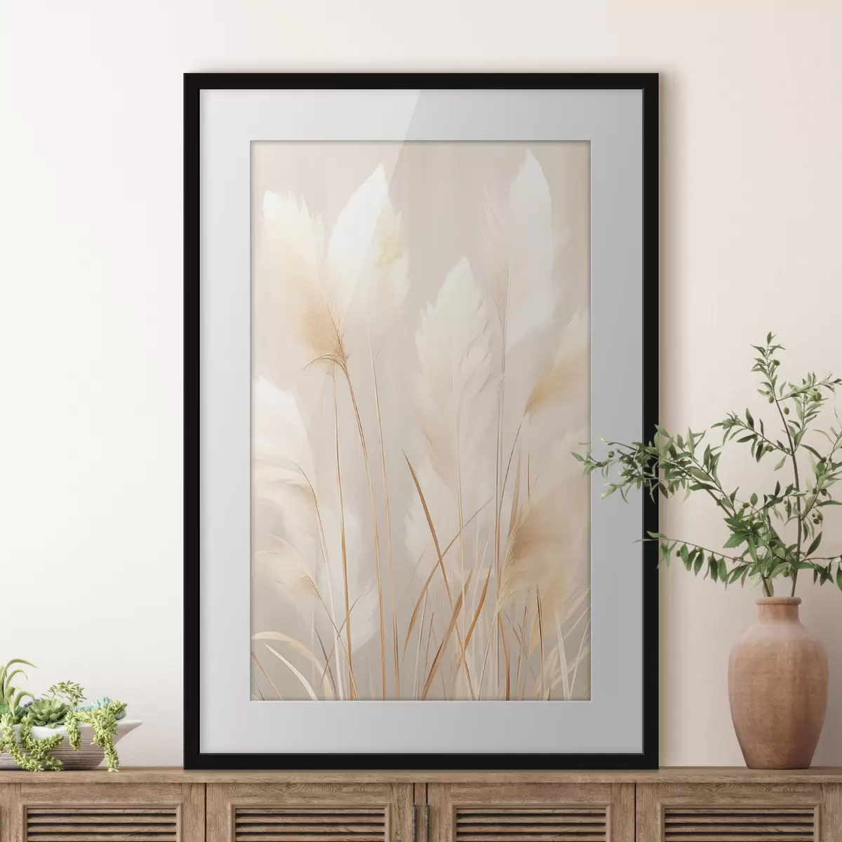 Poster Herbes et profondeur f49918