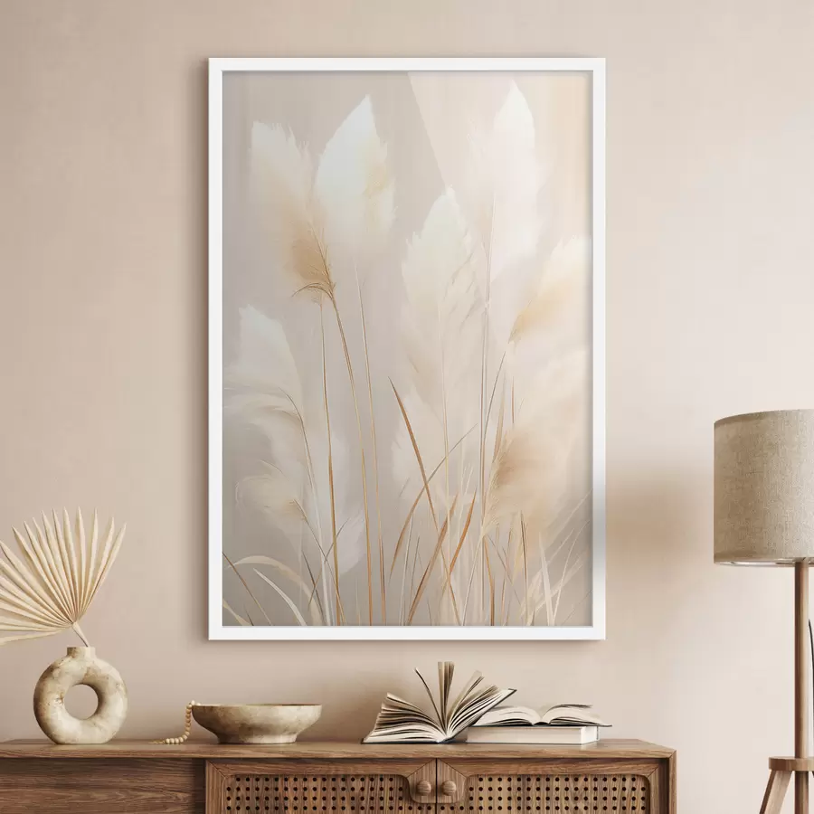 Papier peint Épis de maïs et herbe de la pampa f49918