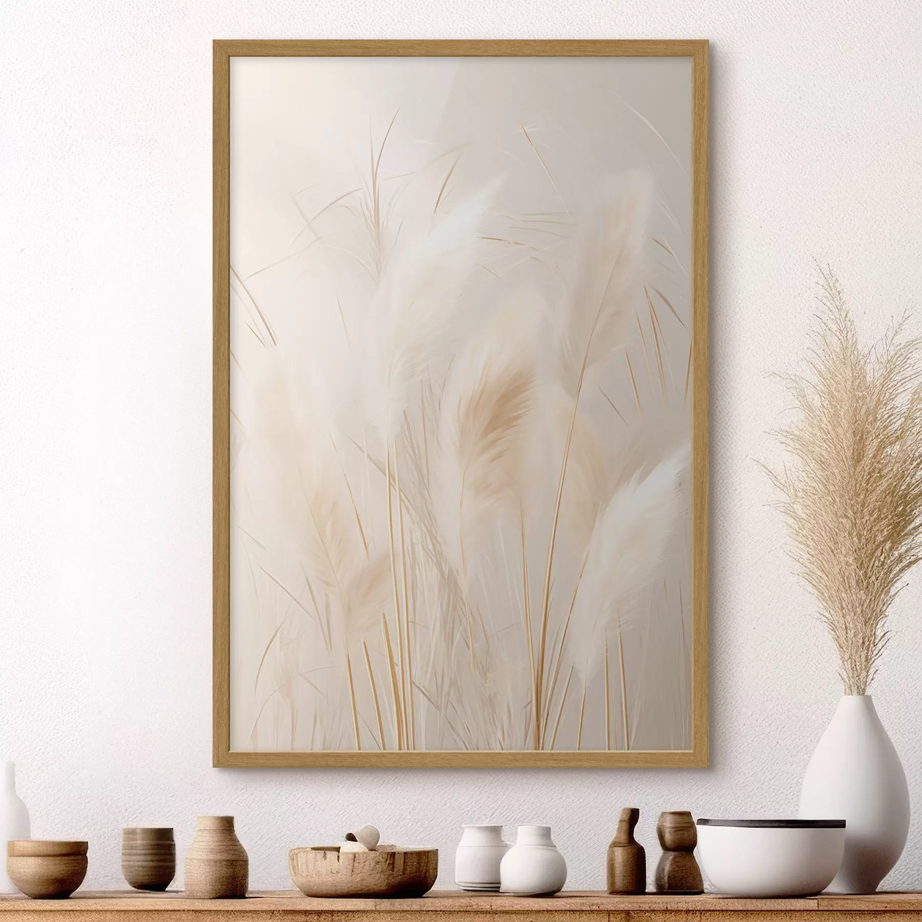 Papier peint Herbes et étincelle f49919