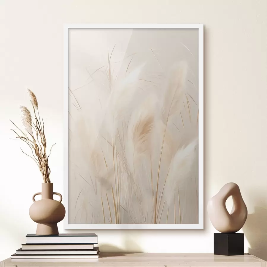 Papier peint Épis de maïs et herbe de la pampa f49919