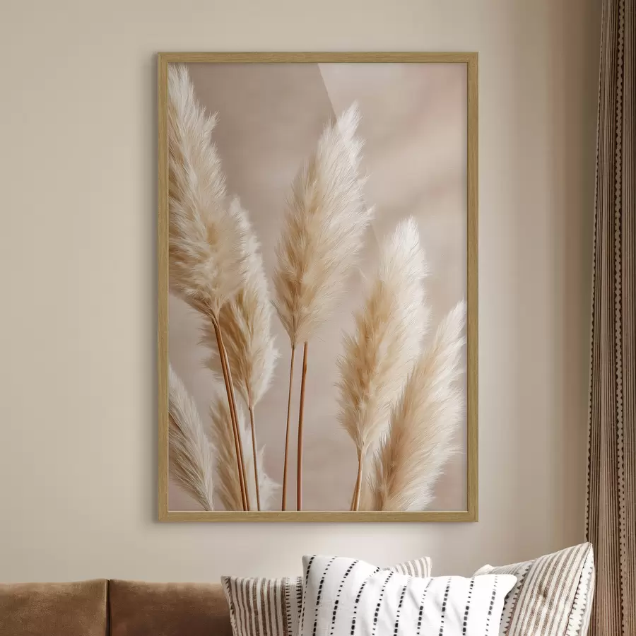 Papier peint Épis de maïs et herbe de la pampa f49920