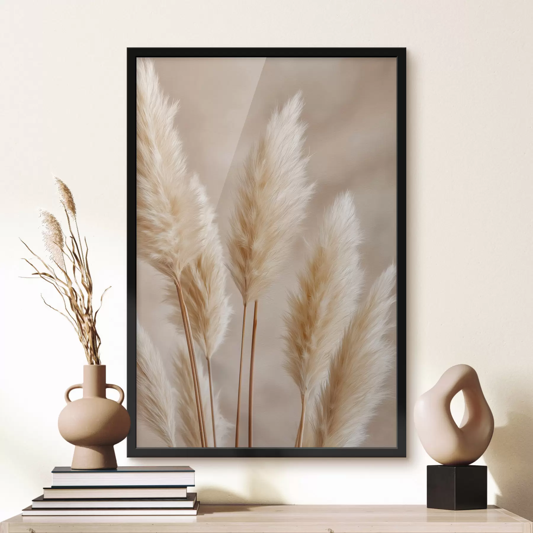 Papier peint Épis de maïs et herbe de la pampa f49920