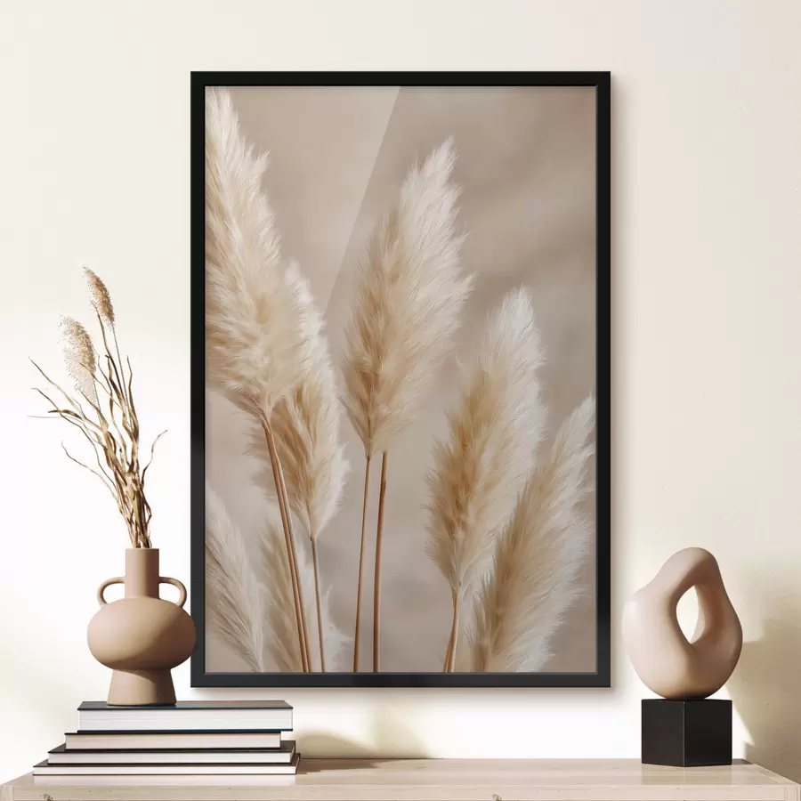 Papier peint Épis de maïs et herbe de la pampa f49920