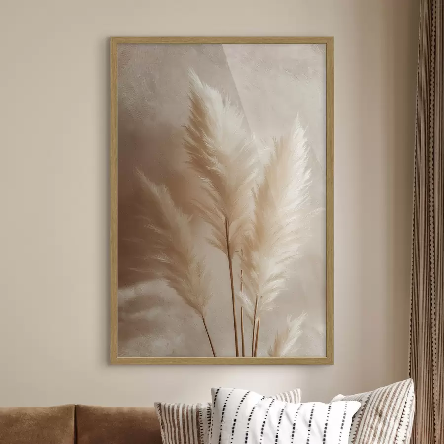 Papier peint Épis de maïs et herbe de la pampa f49921