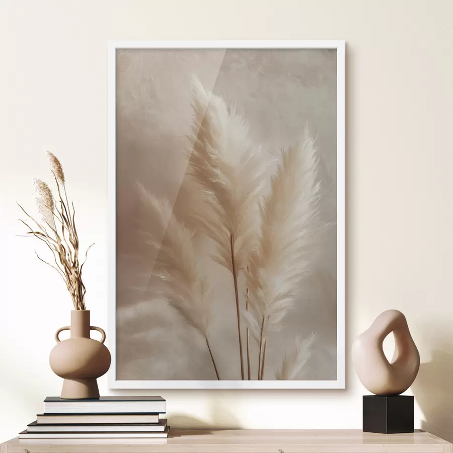 Papier peint Épis de maïs et herbe de la pampa f49921