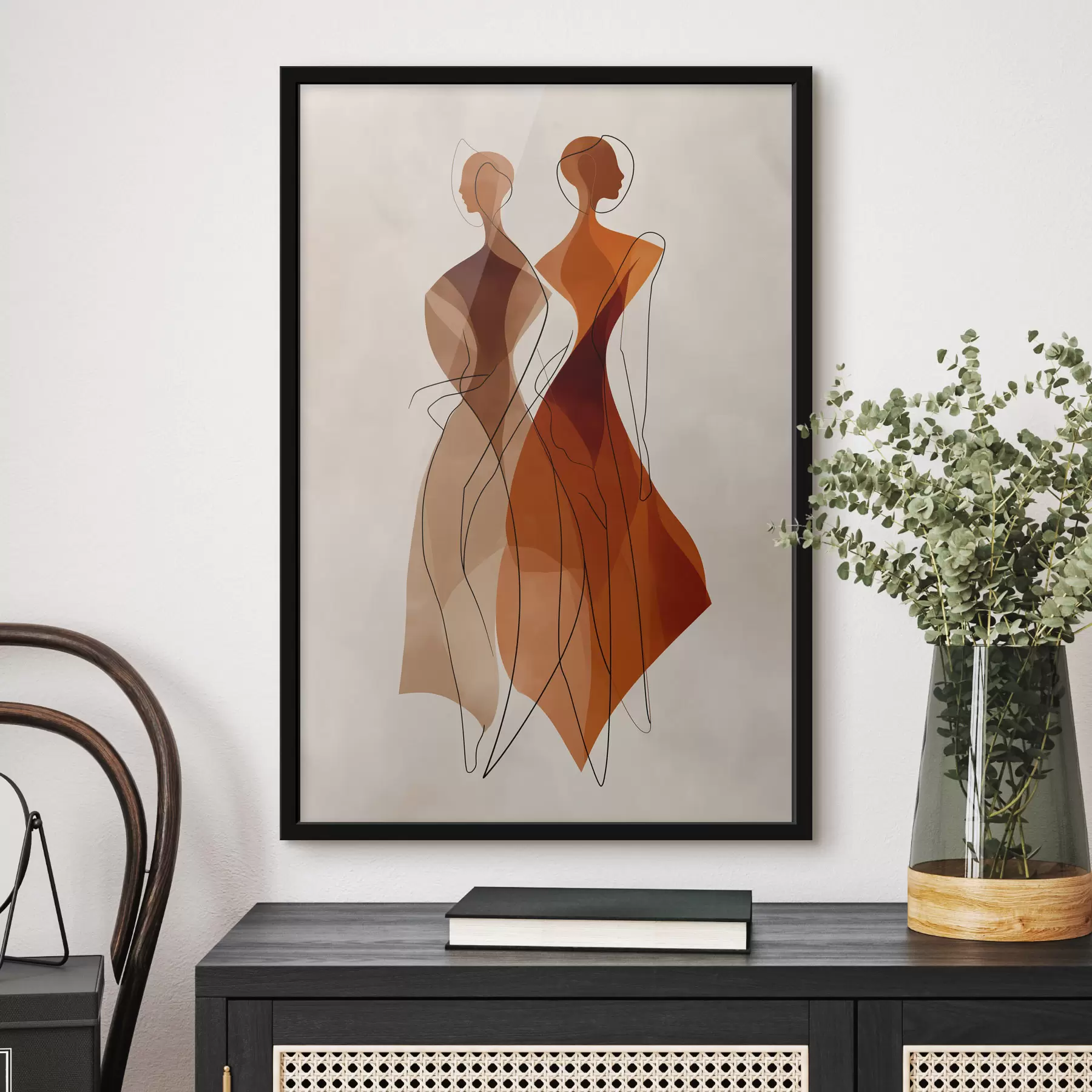 Papier peint Silhouettes abstraites f49922