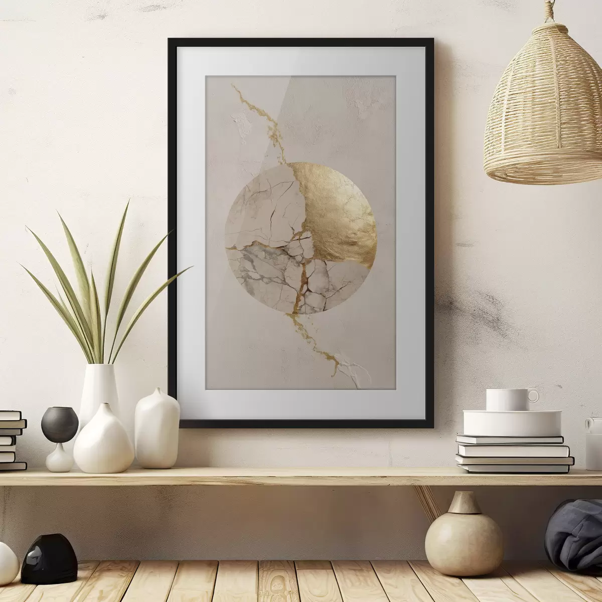 Poster Cercles et lueur f49923