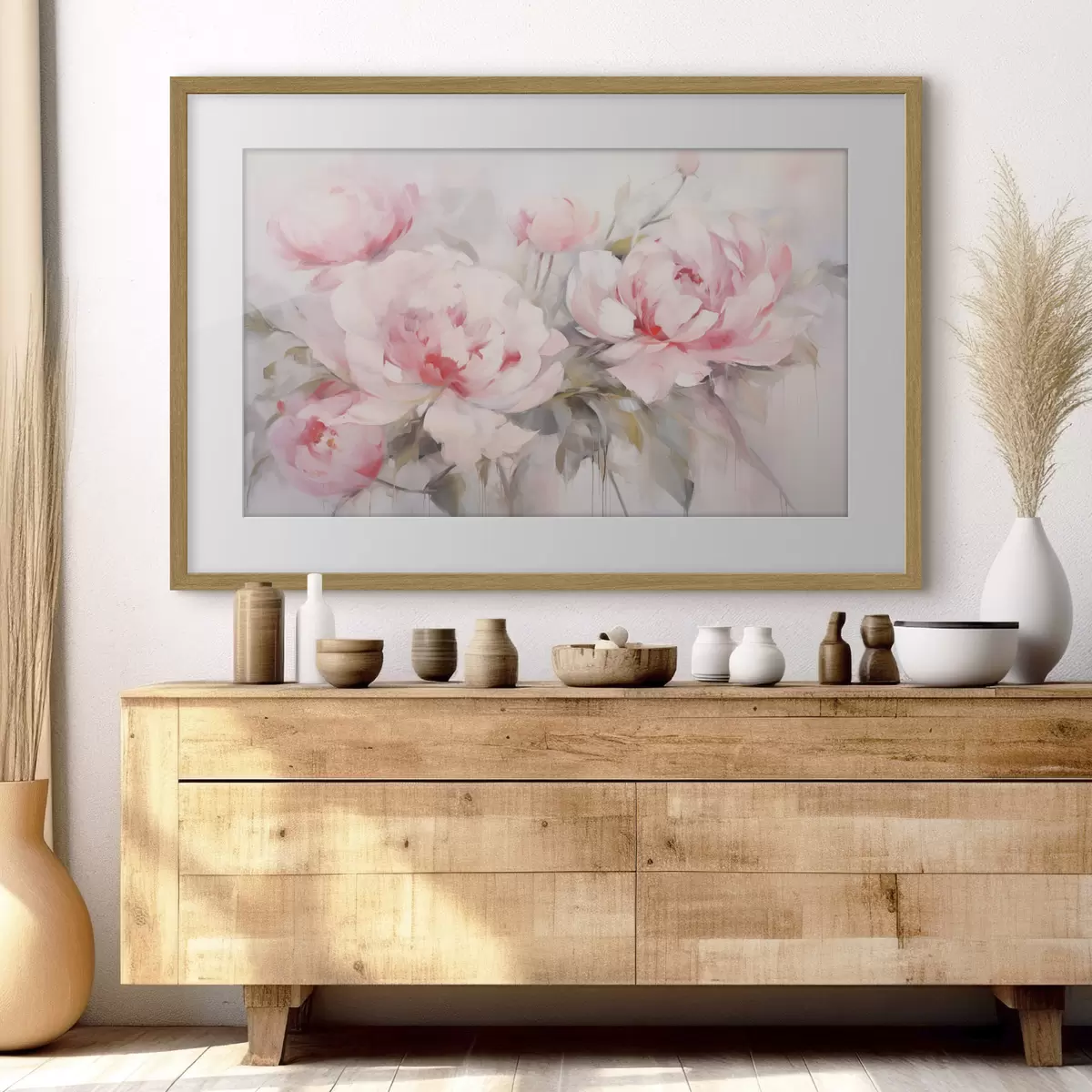 Poster Pivoines et merveille f49929