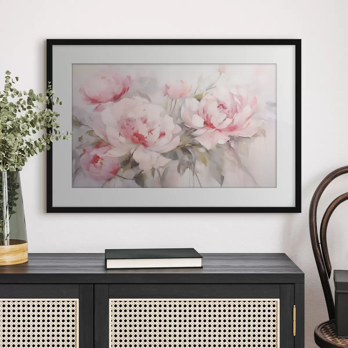 Poster Pivoines et merveille f49929