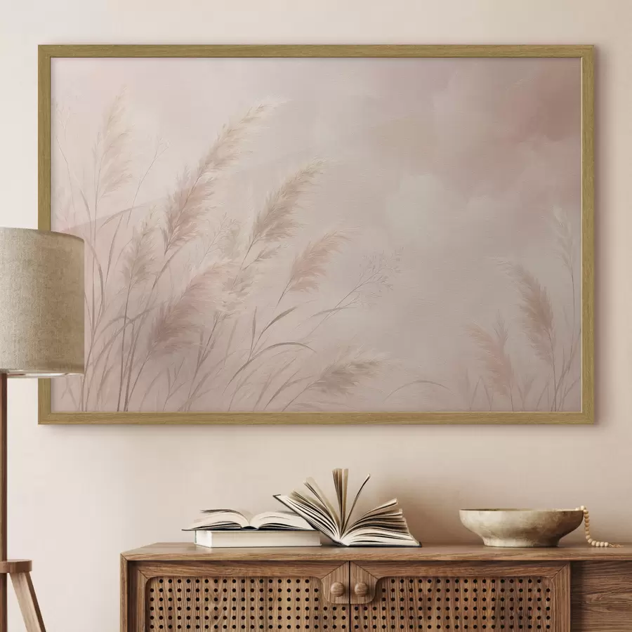 Papier peint Épis de maïs et herbe de la pampa f49931