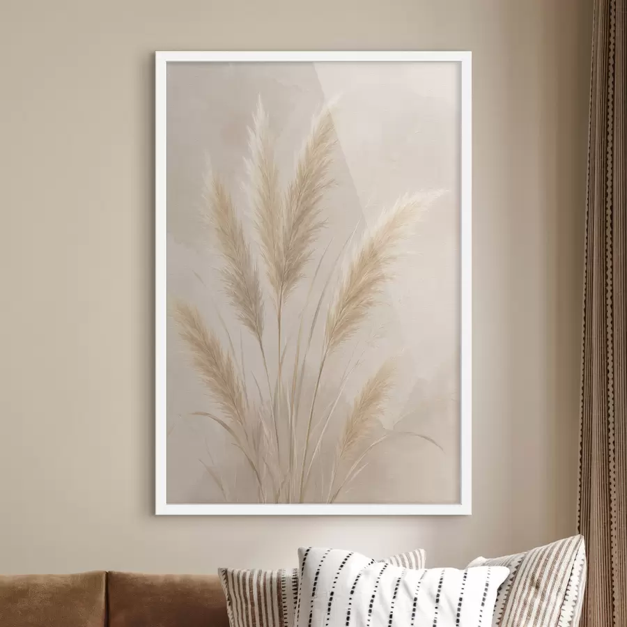 Papier peint Épis de maïs et herbe de la pampa f49932