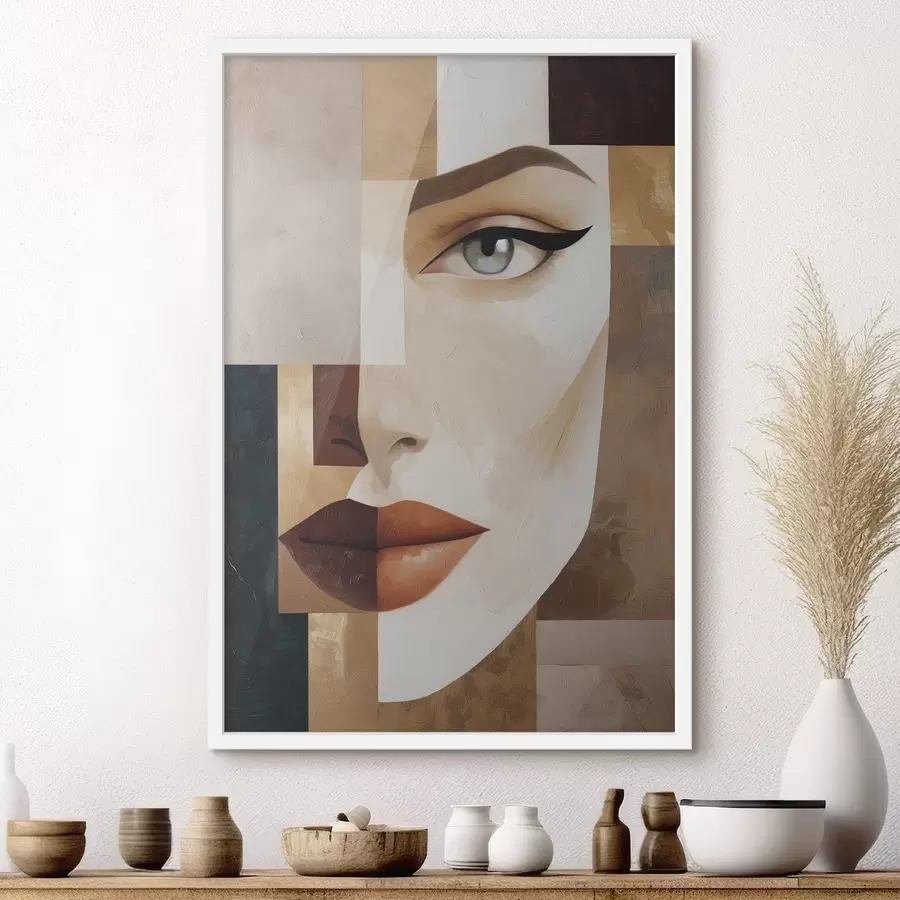 Papier peint Un visage abstrait f49934