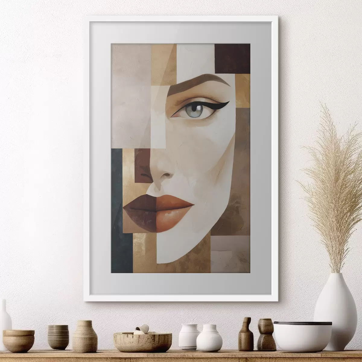 Poster Un visage abstrait f49934