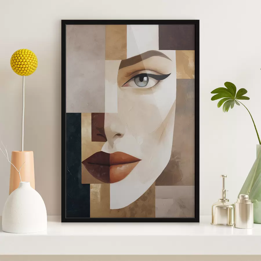 Papier peint Un visage abstrait f49934