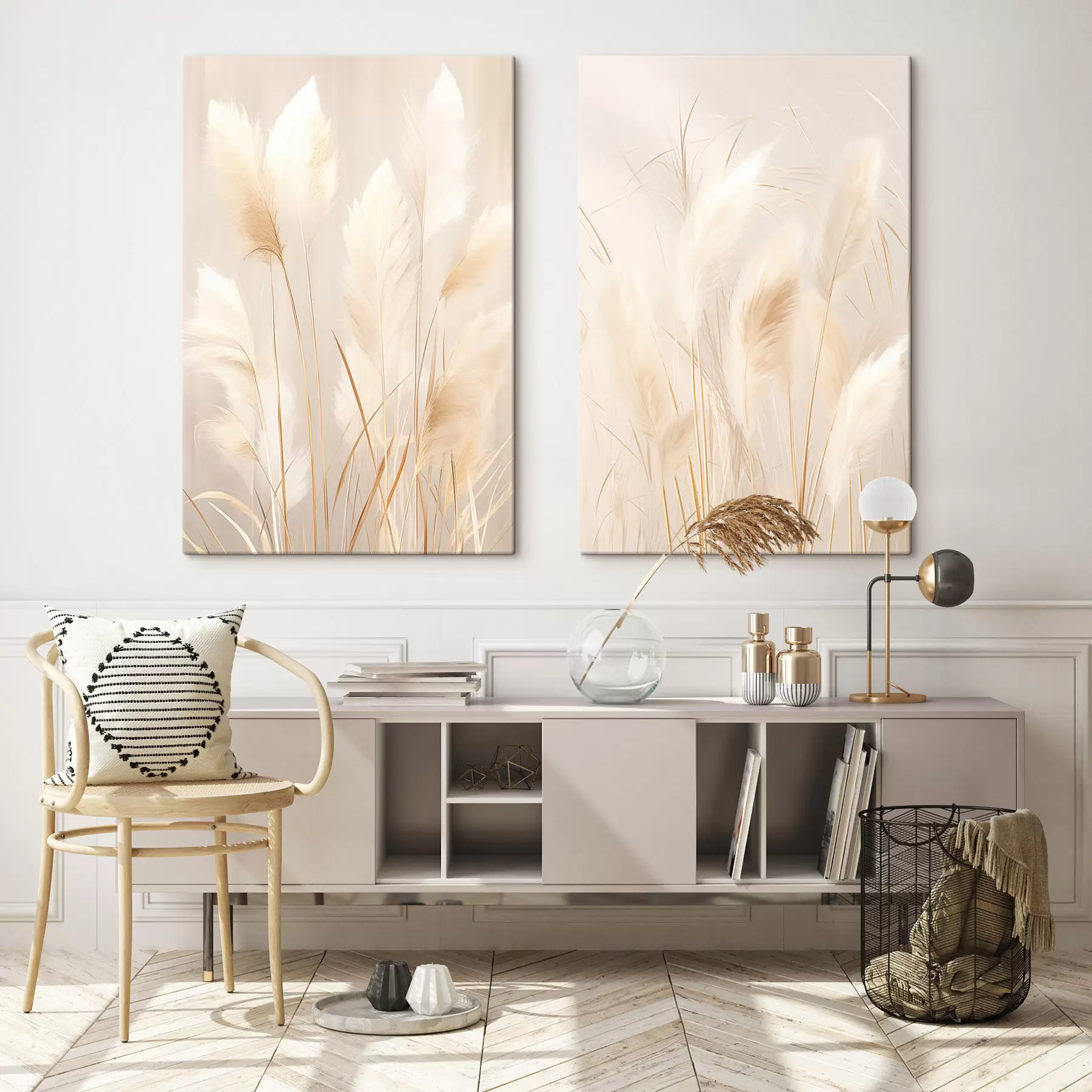 Tableau Herbe de la pampa m30741