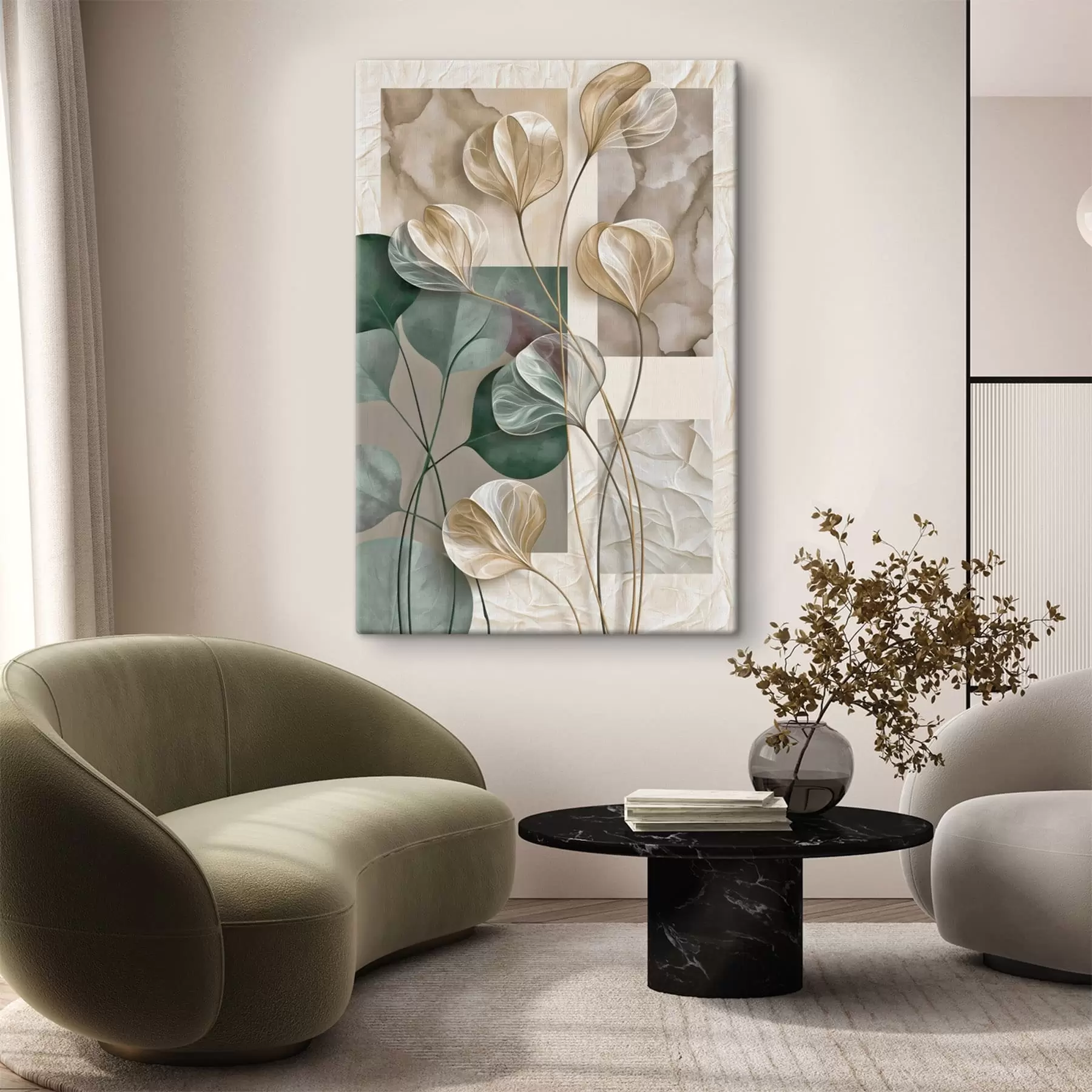 Tableau Abstraction botanique s49759