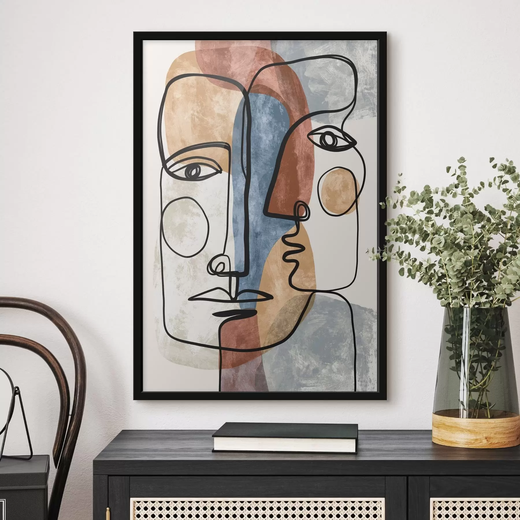 Papier peint Visages abstraits f49758