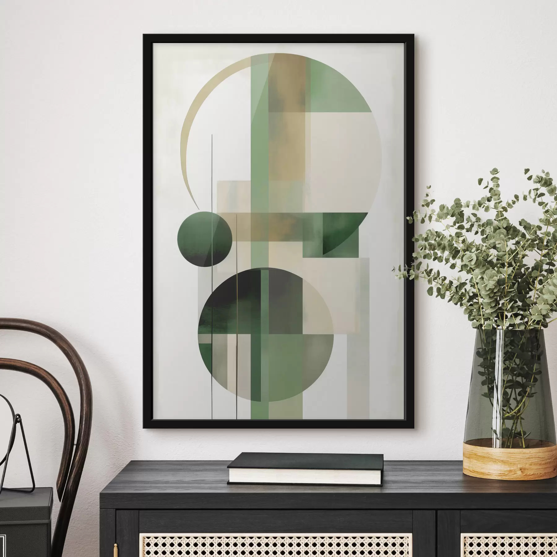 Papier peint Abstraction avec des cercles f49853