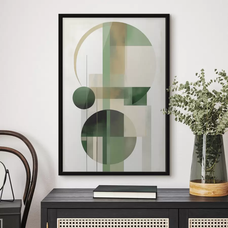 Papier peint Abstraction avec des cercles f49853