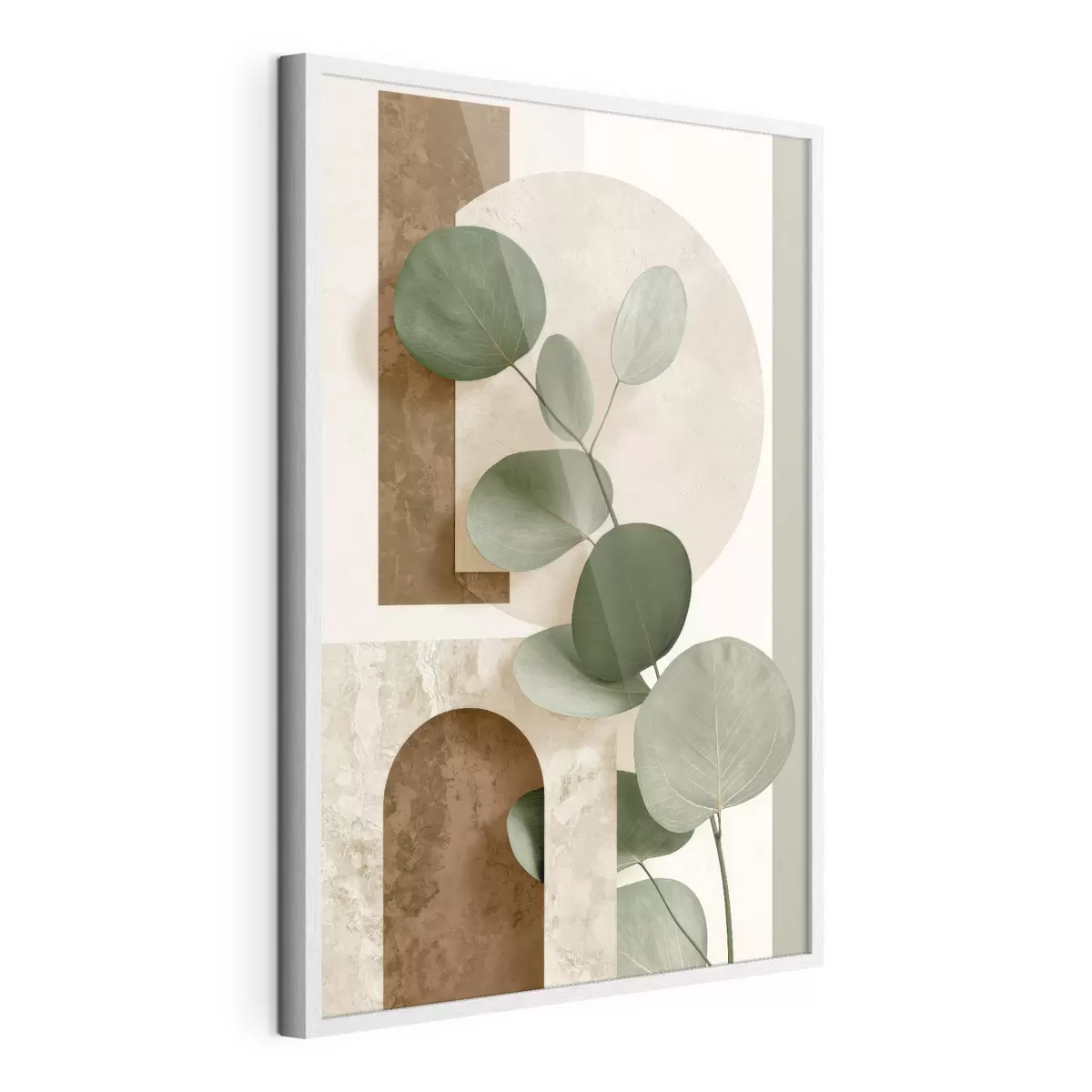 Poster Feuilles rondes et arches f49857