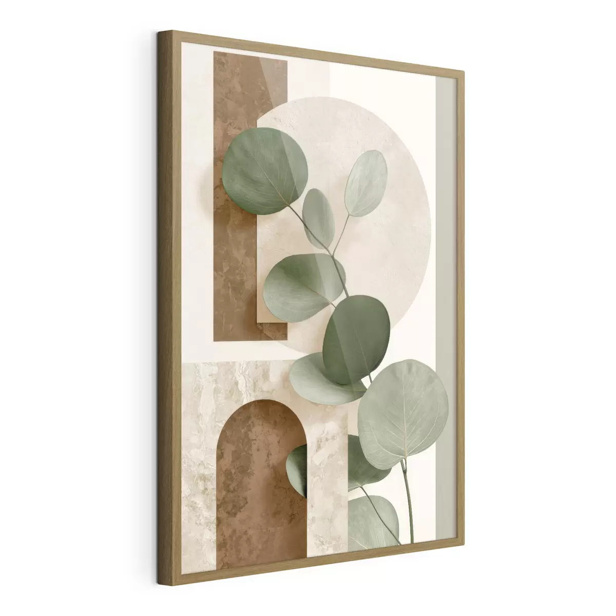 Poster Feuilles rondes et arches f49857