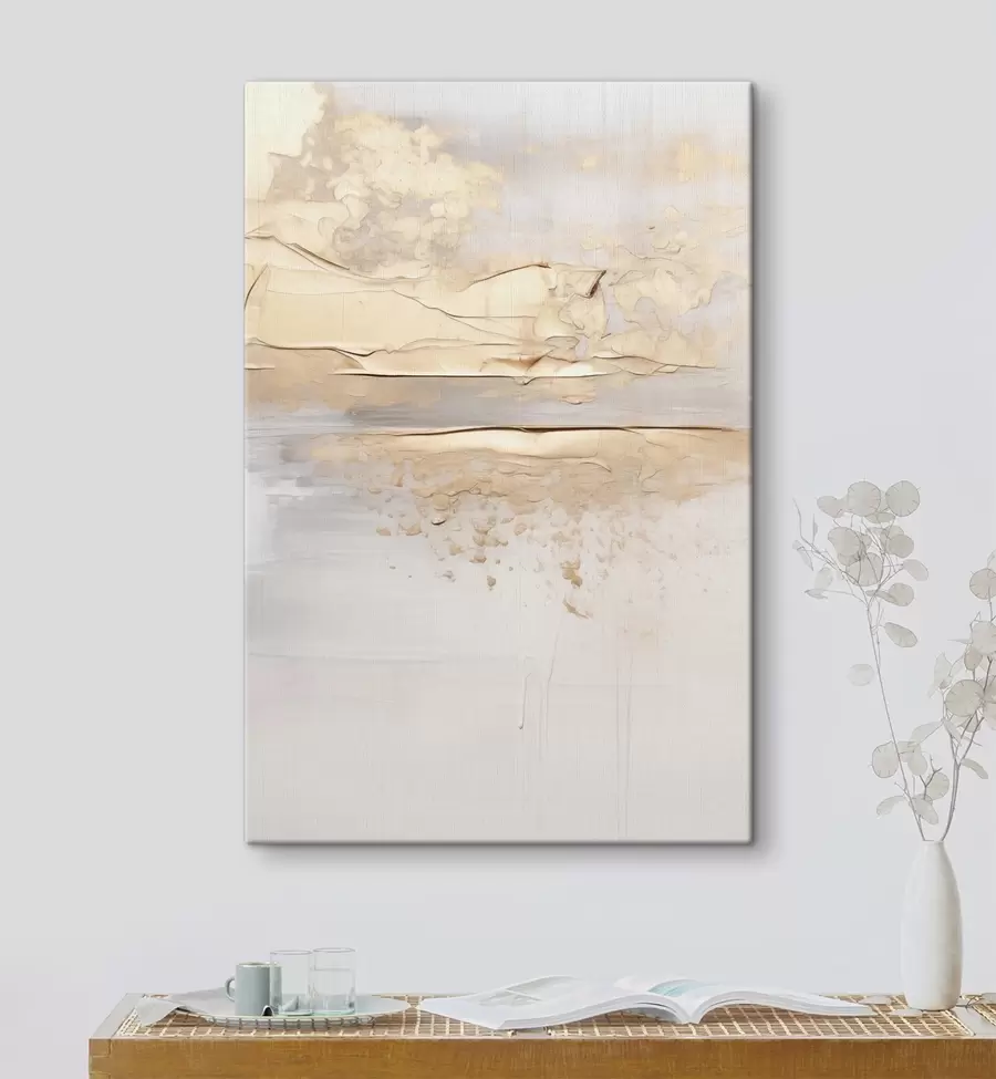 Tableau Abstraction beige s49986