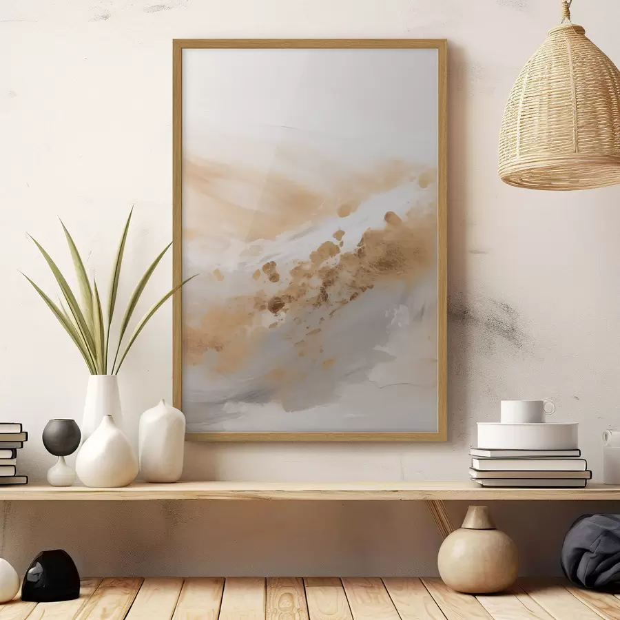 Papier peint Abstraction dans les tons beiges f49988