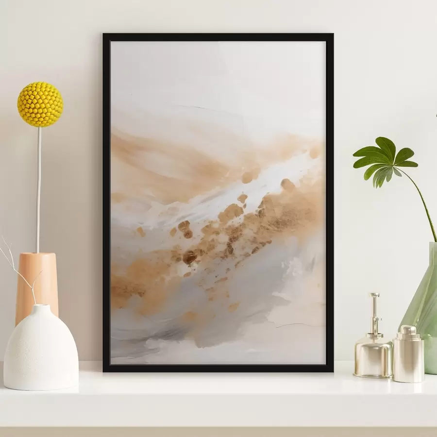 Papier peint Abstraction dans les tons beiges f49988