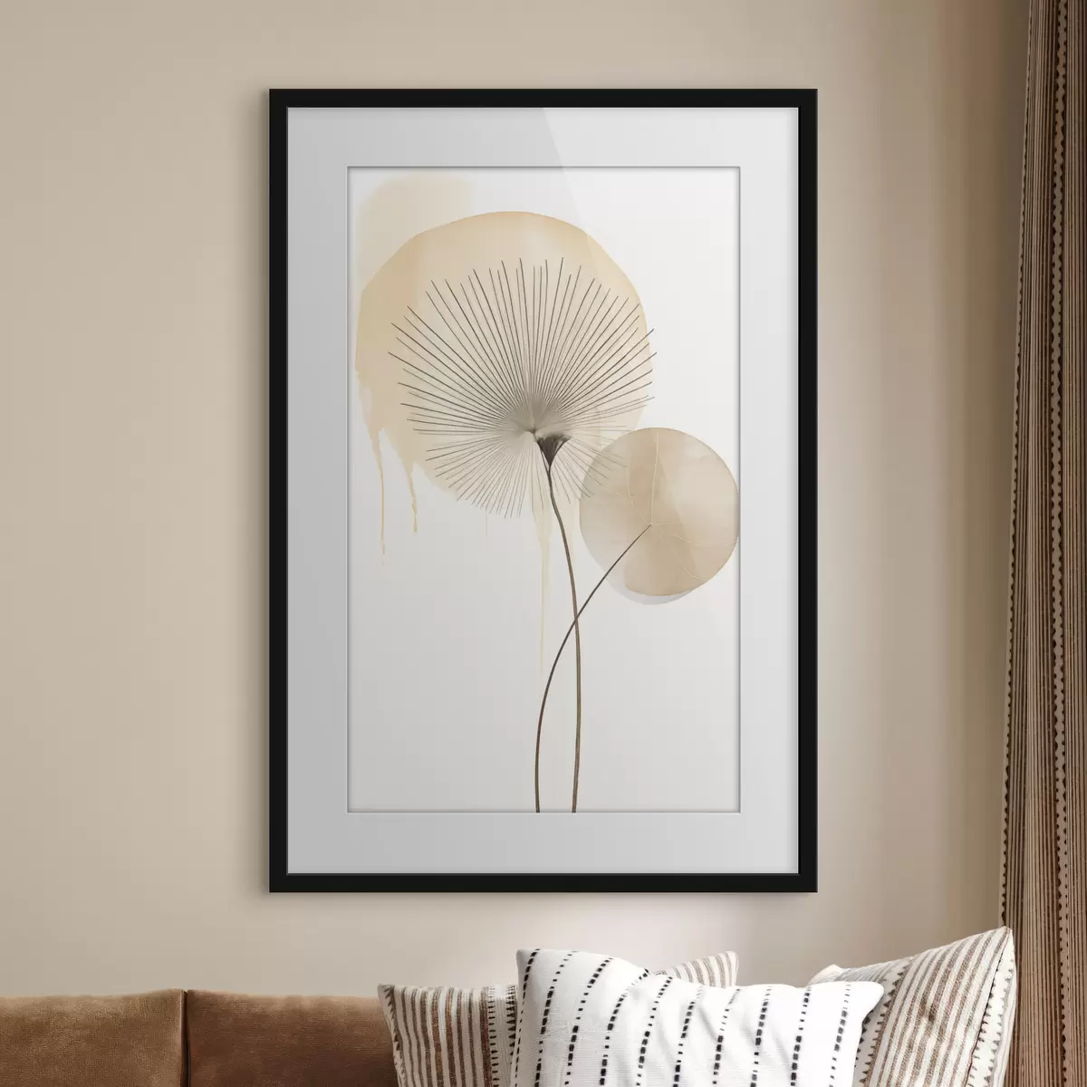 Poster Composition beige f49999